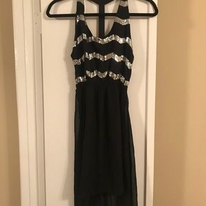 Black and Silver Dress